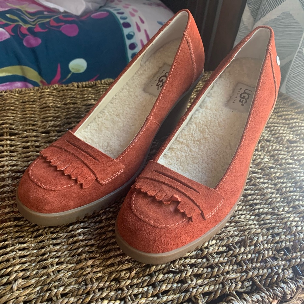 COPY - 🍂Fall wedges!🍁Rust Suede Ugg Wedges 7.5